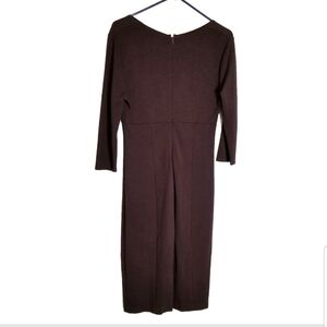 Victoria’s Secret Dress Women's 10 Bodycon 3/4 Sleeves Dark Purple Midi